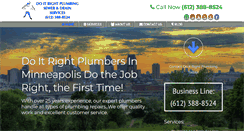 Desktop Screenshot of do-it-right-plumbing.com